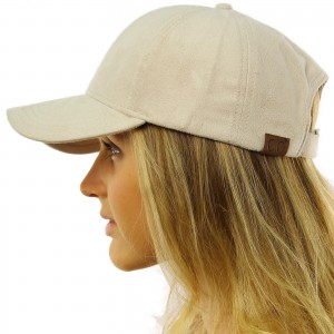 CC Everyday Faux Suede 6 Panel Solid Suede Baseball Adjustable Cap Hat  eb-42830356